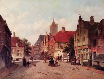 European city landscape, street landsacpe, construction, frontstore, building and architecture. 292, unknow artist